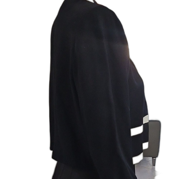 John Roberts Black and White Blazer with Nautical Stripes - Picture 6 of 11